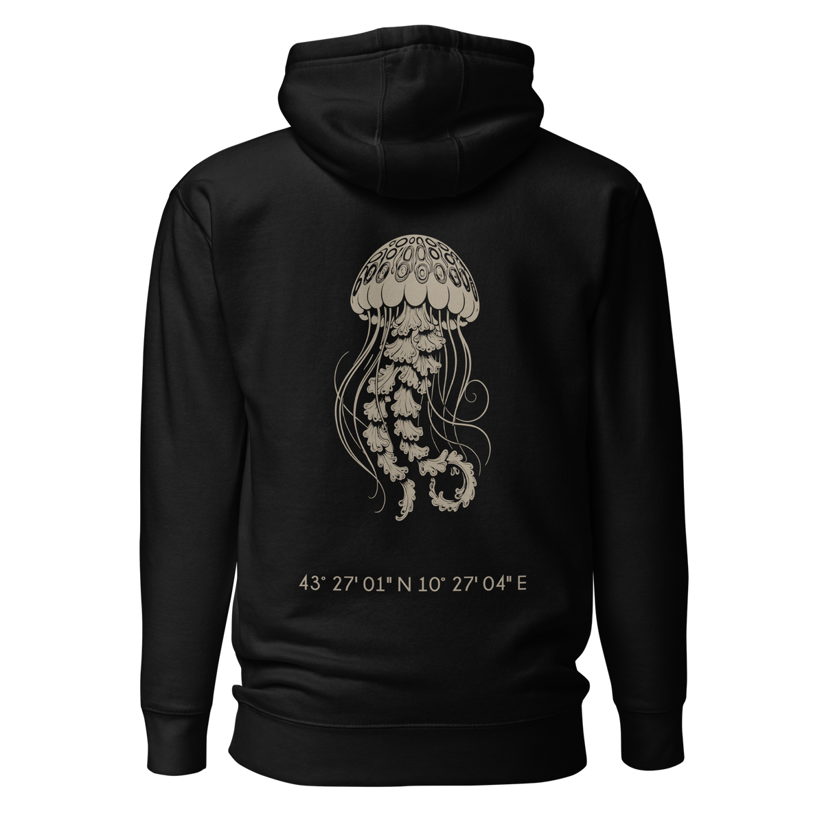 Medusa-Motiv auf Hoodie-Rückseite