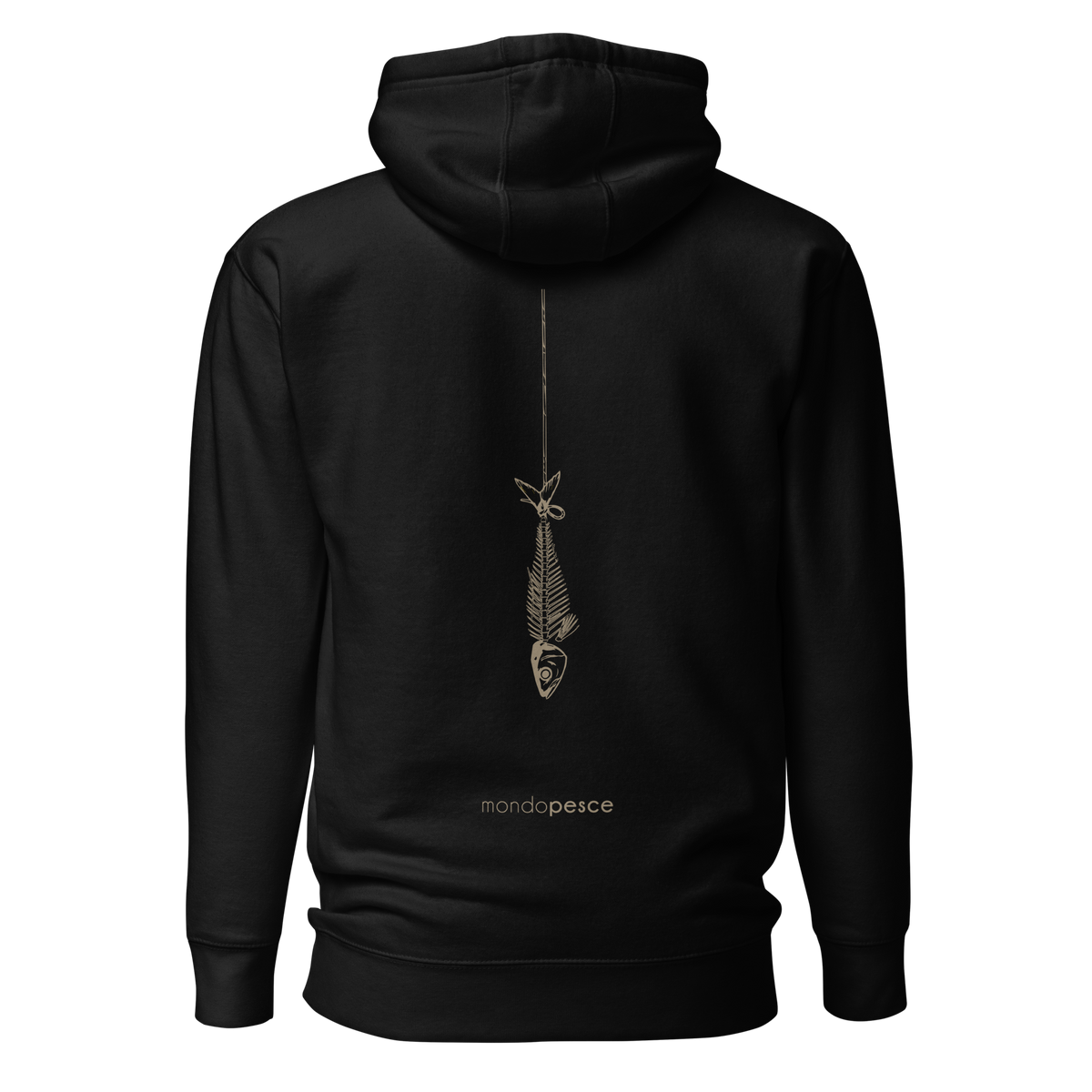 Acciughe-Motiv auf Hoodie-Rückseite